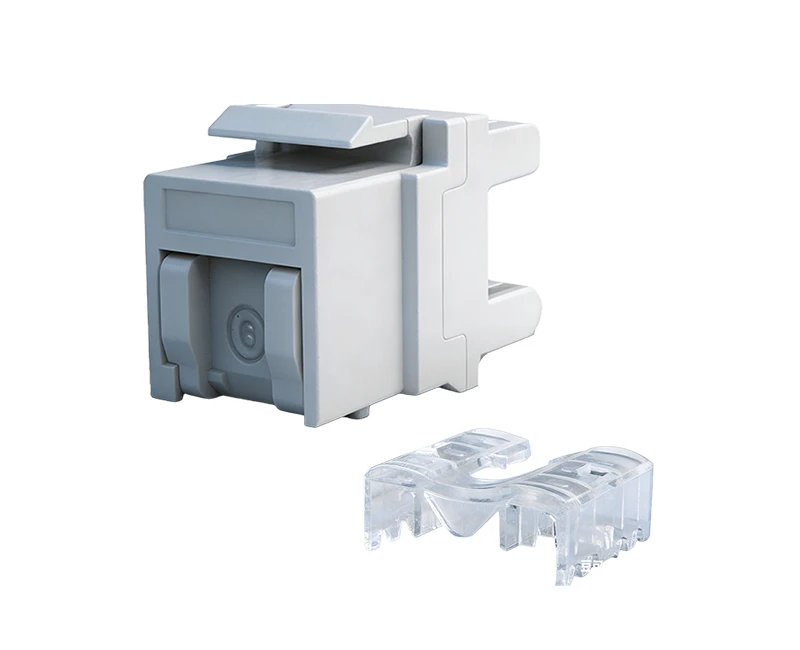 SKJ-F32101-1 Cat.5e RJ45 (8P8C) 180 grados sin blindaje con polvo