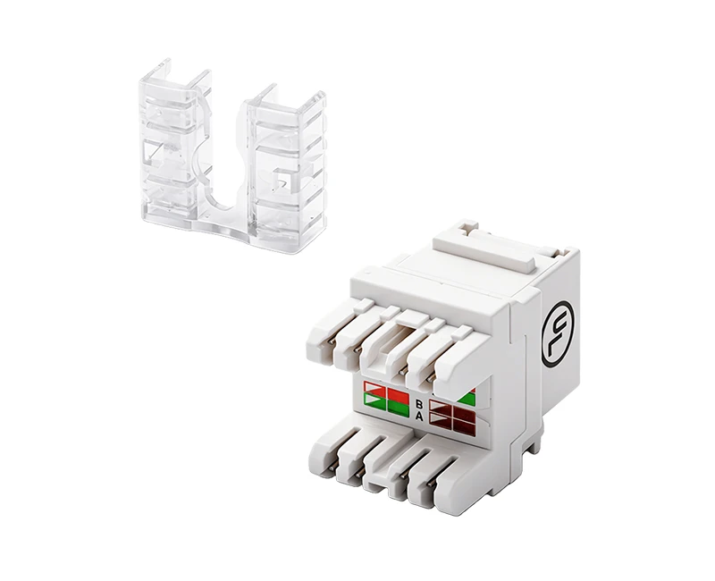 SKJ-F32101-1 Cat.5e RJ45 (8P8C) 180 grados sin blindaje con polvo