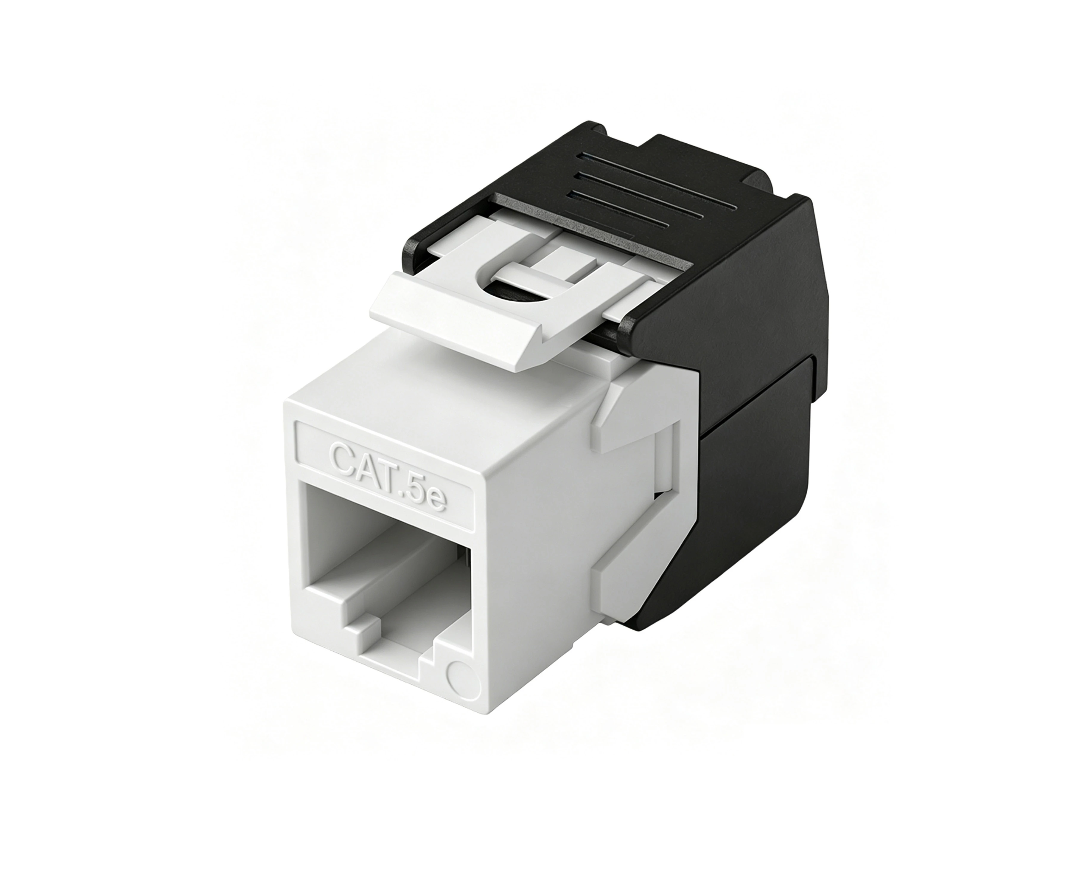 SKJ-A33111 Conector Keystone RJ45 Cat.5e sin herramientas, sin blindaje, 180&deg;, de arriba a abajo