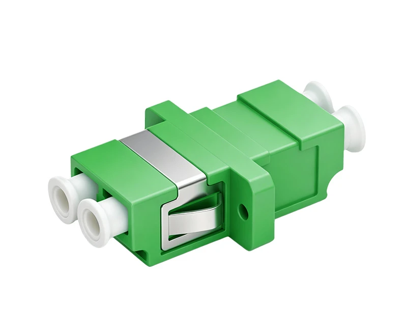 Adaptador de fibra &oacute;ptica LC/APC d&uacute;plex